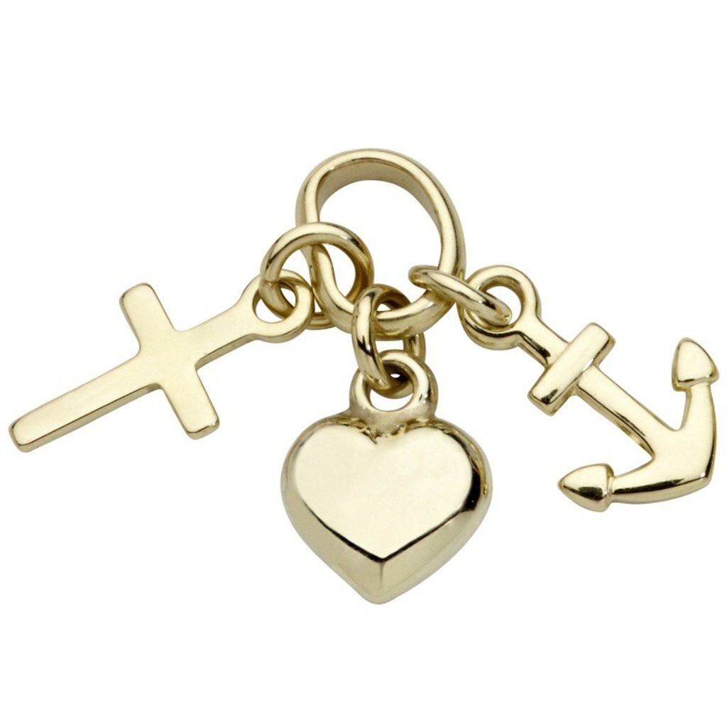 Miamar TG17 Kinder Anhänger Glaube Liebe Hoffnung 14 Karat Produktbild 