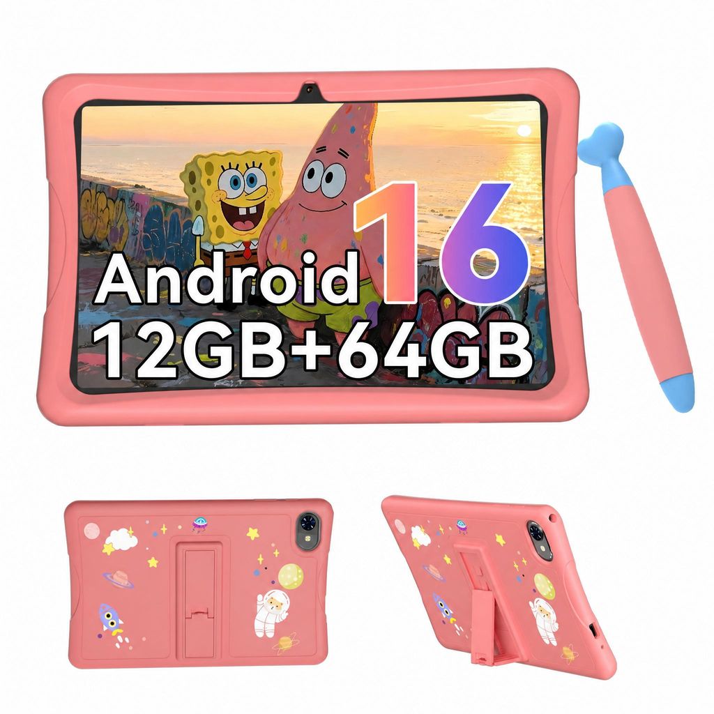 Tabwee K10 Kids 10.1" Rosa Tablet, Google Kids Space, 4GB Obrázok produktu 
