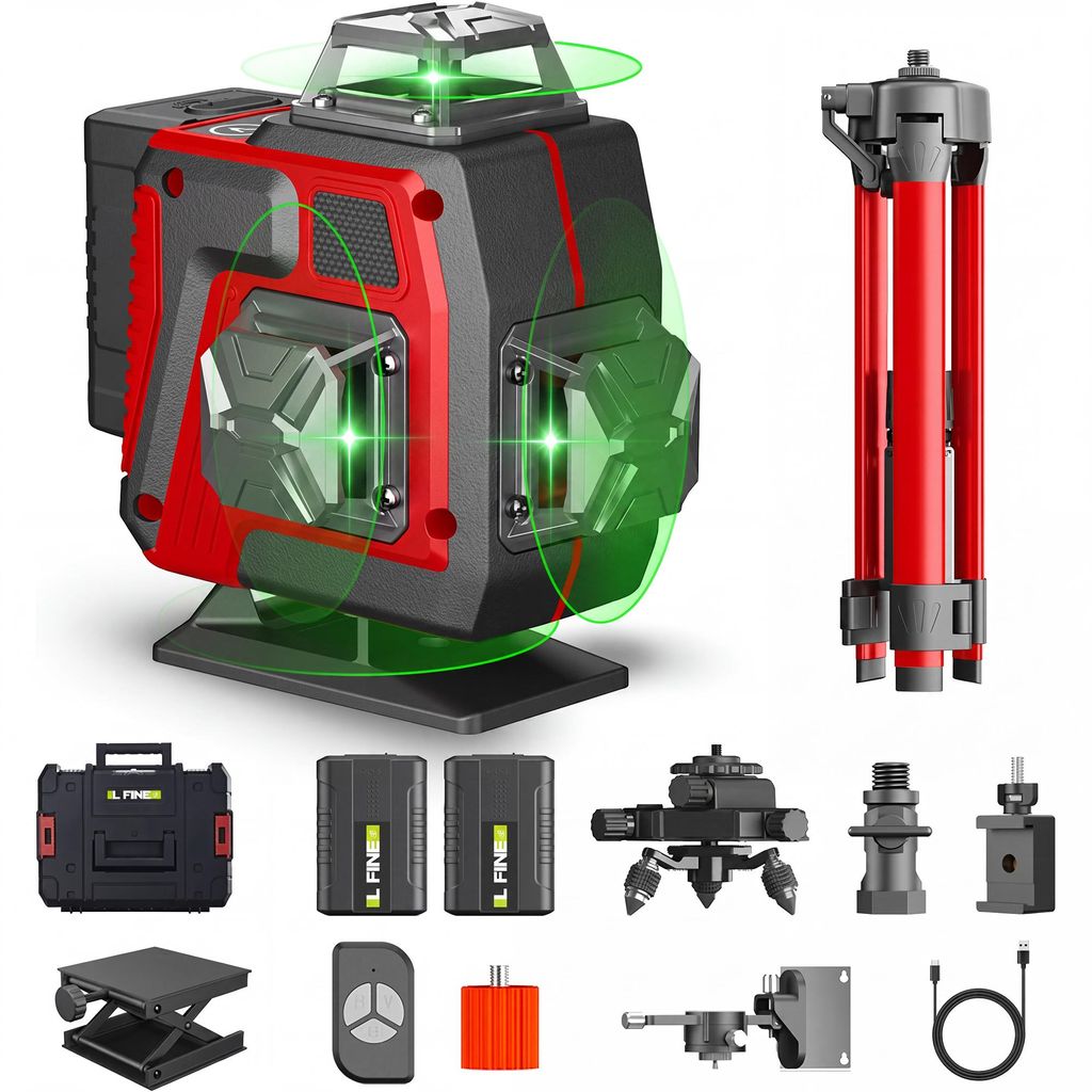 Laser Professional 4D-Laser, 16 Linien, grün, 360° drehbar, Produktbild 