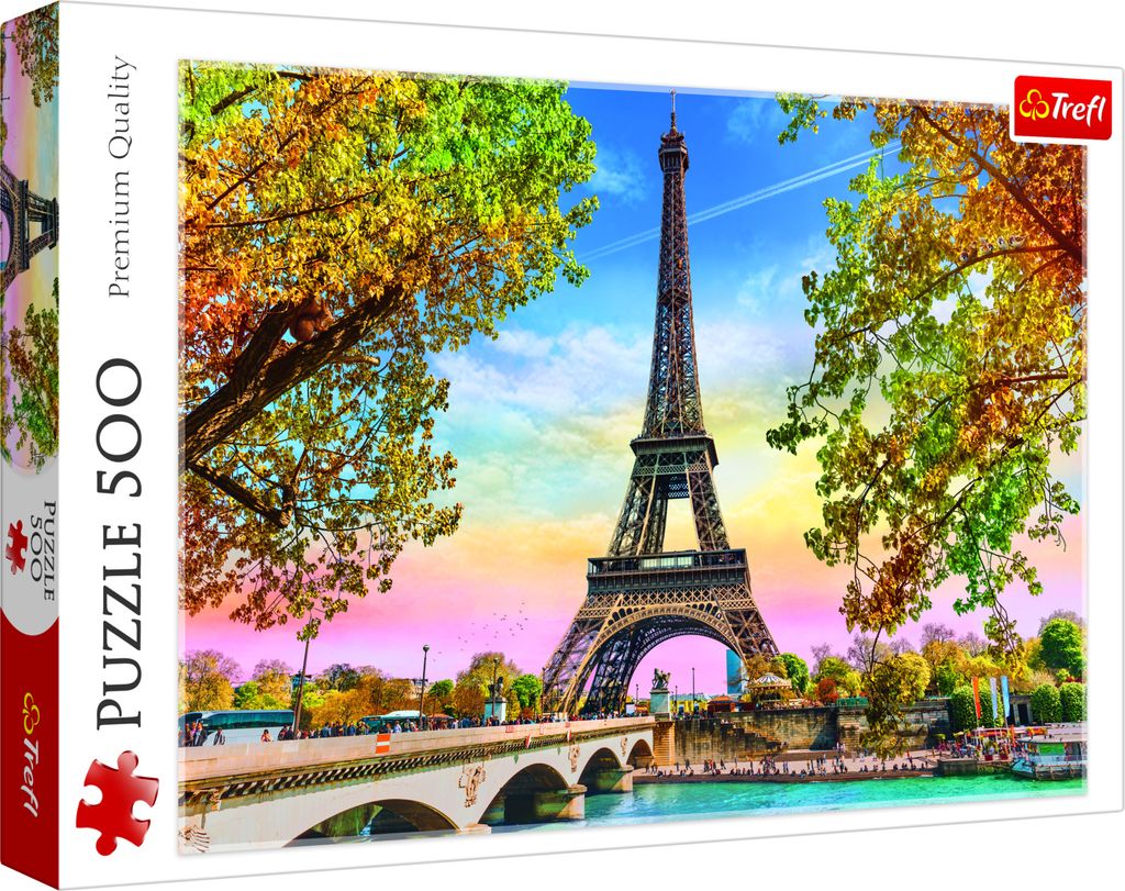 Trefl Premium Puzzle 500 elementów - Romantyczny Paryż Zdjęcie produktu 