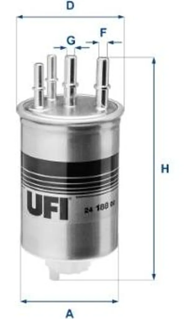 Filtre Carburant OE AR7Z9155AA Haute Efficacité pour Jaguar XF UFI 24.188