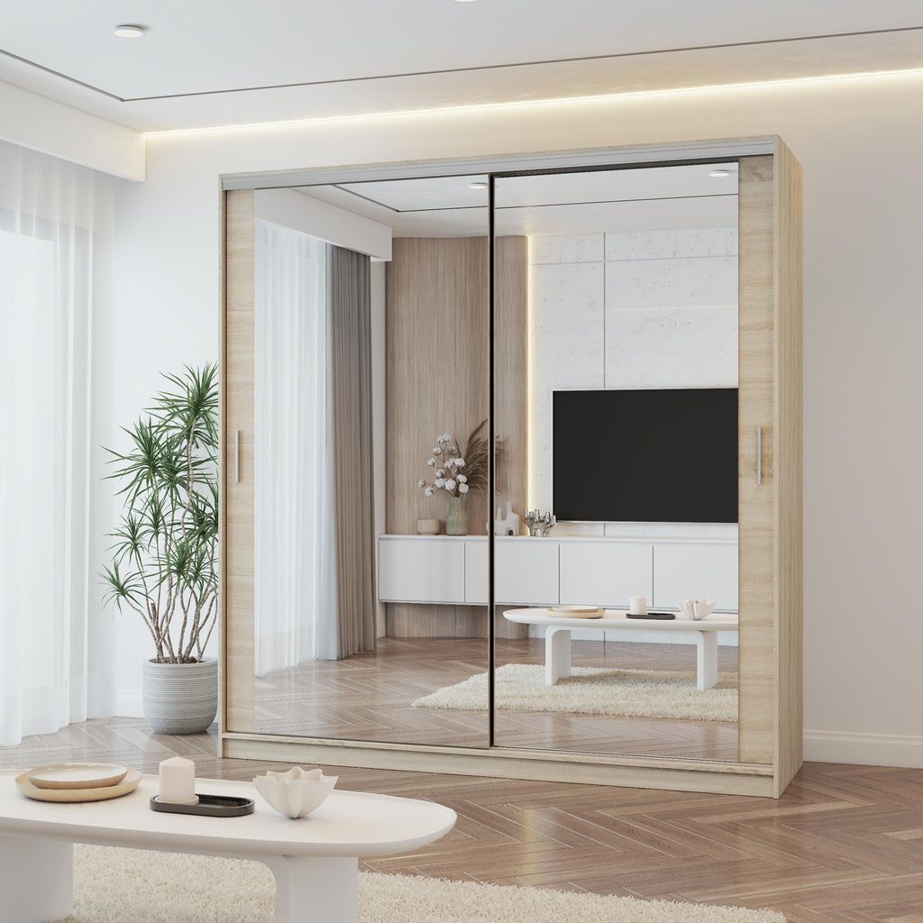 Schwebetürenschrank TOKYO M, Schlafzimmer Kleiderschrank  Produktbild 