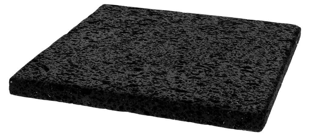 Vulkanische Grillplatte 20x20x1,5cm aus Vulkangestein für Bbq und Teppanyaki