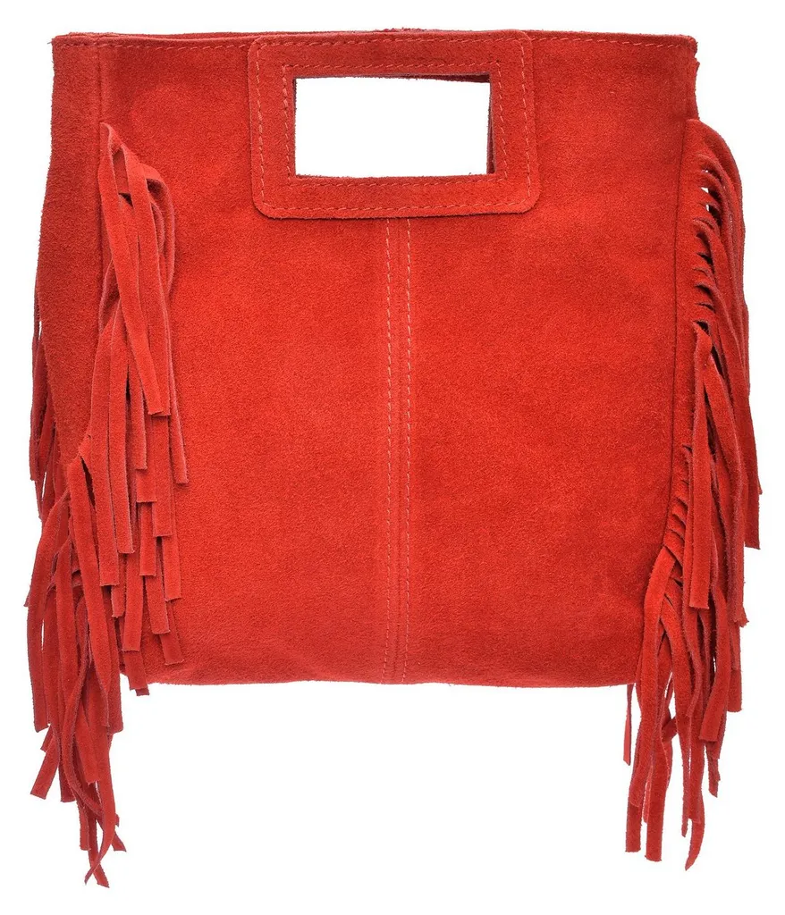 Sac cabas en cuir rouge pour femme, grand format chic et tendance