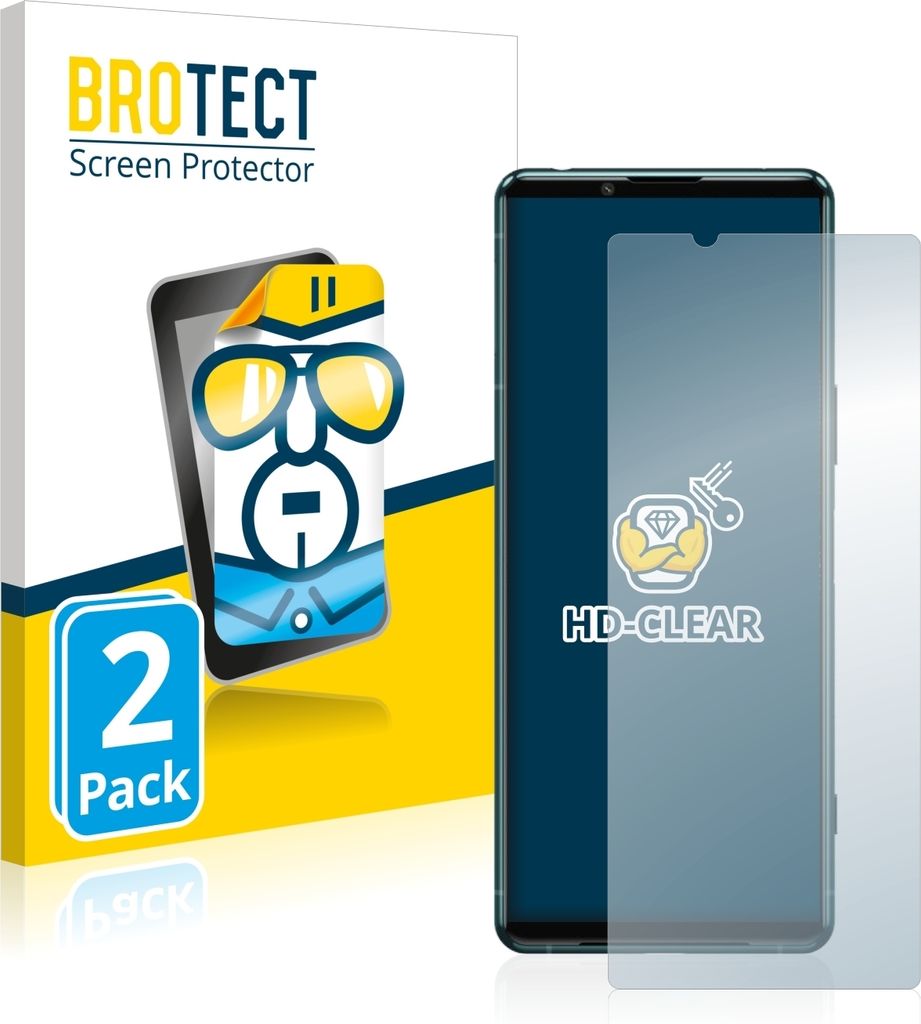 2x Für Sony Xperia 5 III Schutzfolie BROTECT Displayschutz Display Schutz Folie Klar Transparent