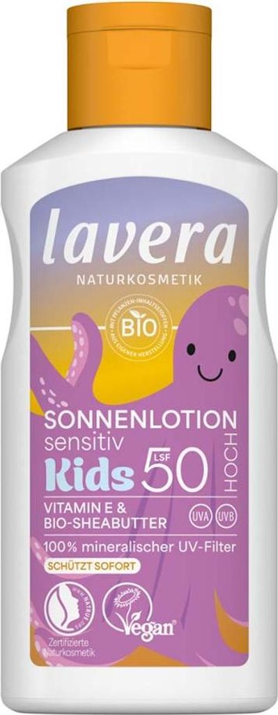 LAVERA Kinder Sonnenbalsam SENSITIV LSF 50 mit Vitamin E und Bio-Sheabutter