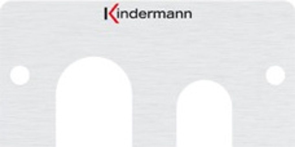 KIND Konnect 50 alu - 7444000444 Blende 1/2 50x50 m.Kabeldurchlass 12+9mm