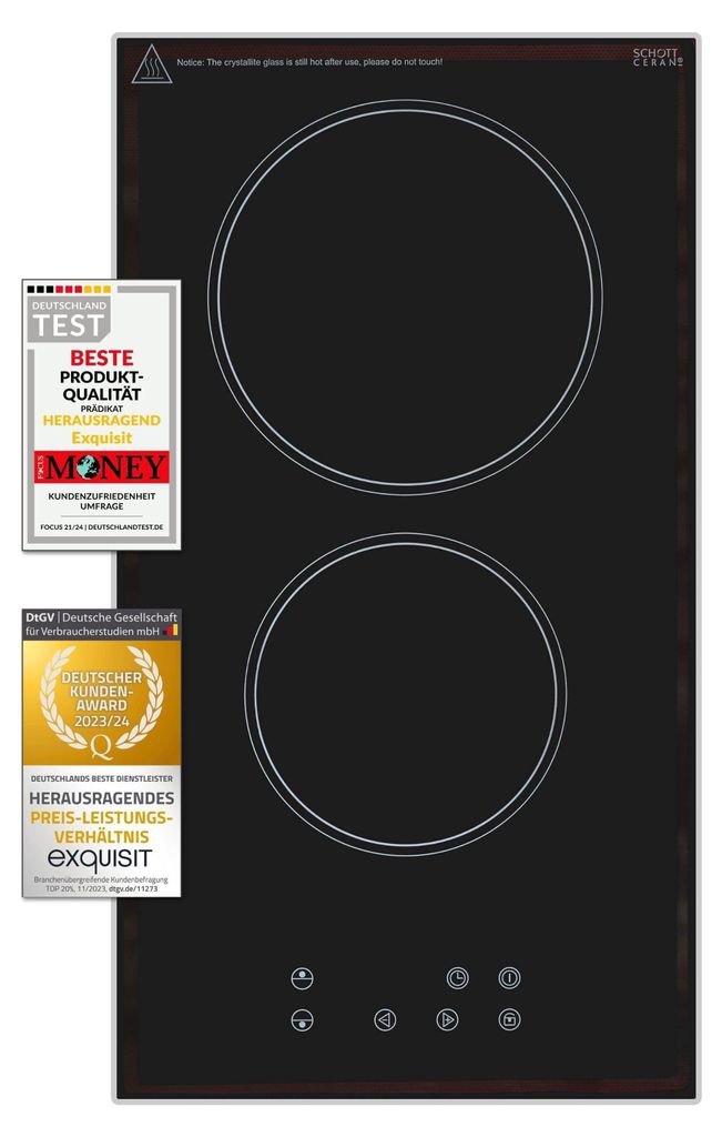 Exquisit Kochfeld EKC301-R-020 | Glaskeramik | Touch Produktbild 
