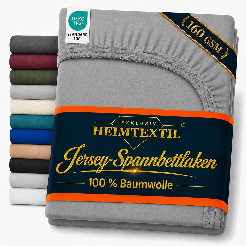 EXKLUSIV HEIMTEXTIL Jersey Spannbettlaken Deluxe 100 x 200 Produktbild 