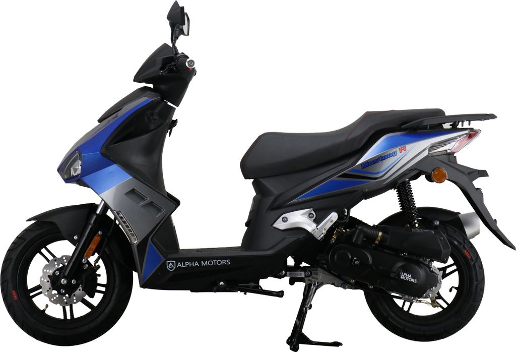 Motorroller Mustang FI 50 ccm 45 kmh EURO 5 blau-grau Produktbild 6