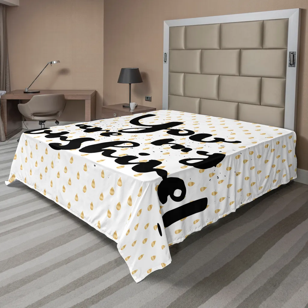 Lenzuolo Matrimoniale ABAKUHAUS 260x228 Giallo: No Stiro e Super Morbido