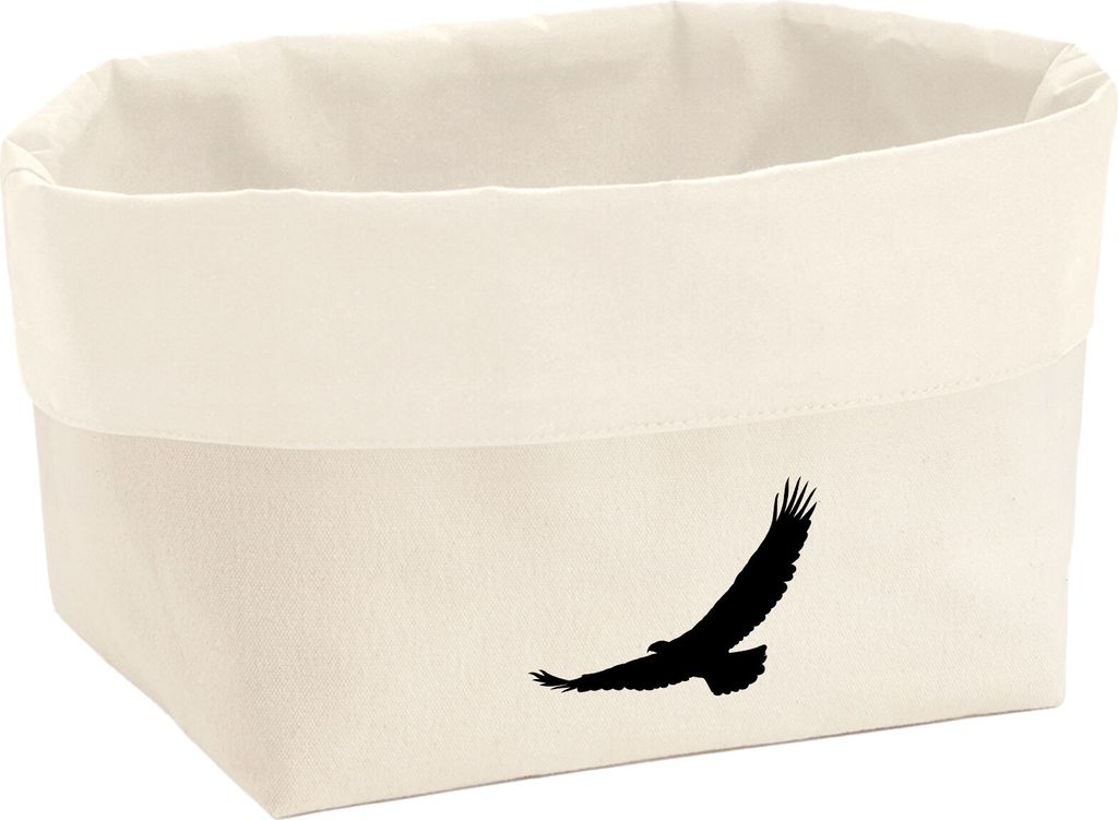 Huuraa Organizer Eagle Silhouette Adler 8 Liter Large Canvas Baumwolle Utensilo Geschenkidee