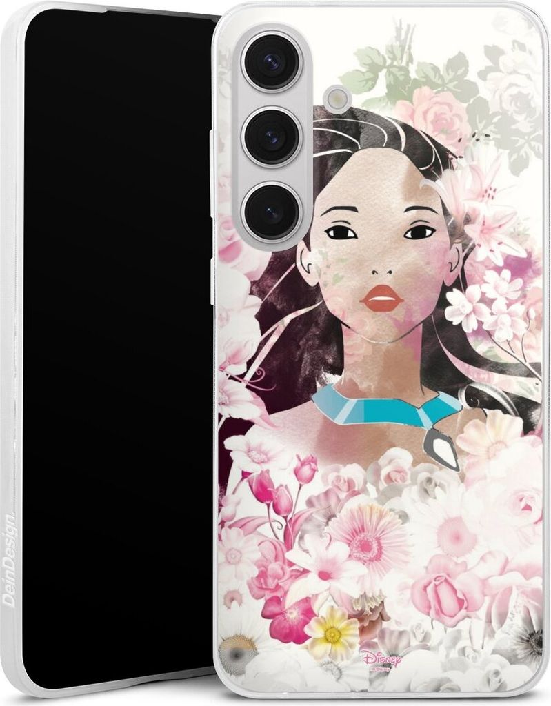 DeinDesign Slim Hülle für Samsung Galaxy S25+ Silikon Case Ultra Dünn Handyhülle Disney Offizielles Lizenzprodukt Pocahontas