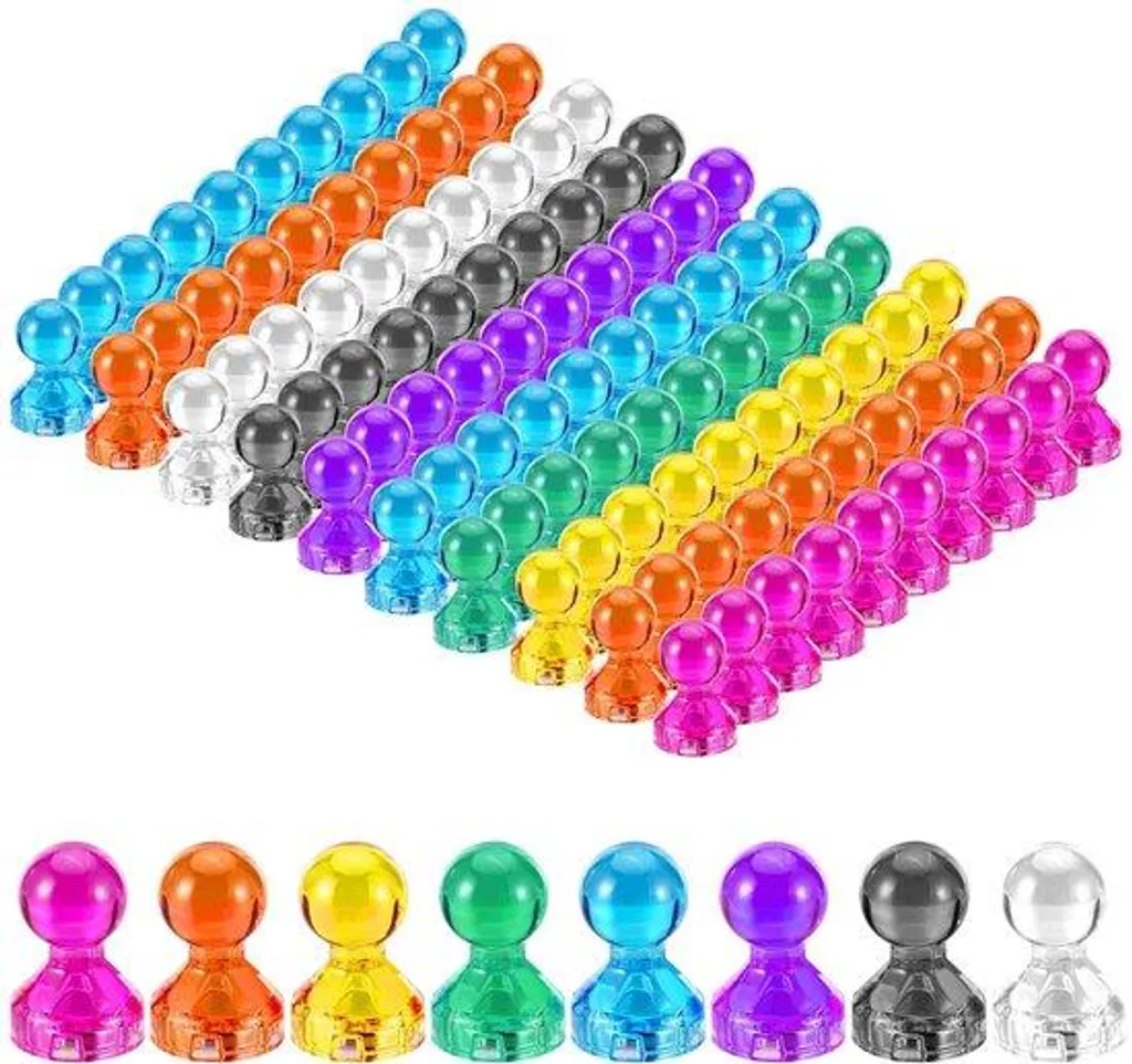 Aimants puissants 11 x 17 mm en plastique avec 8 coloris vifs