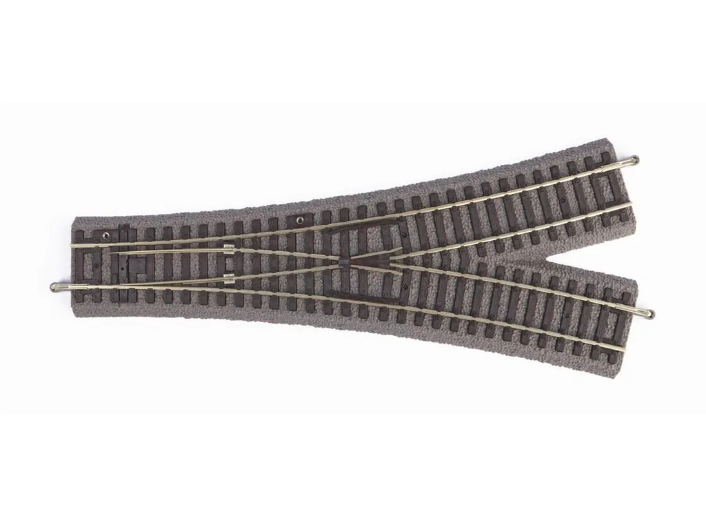Piko 55426 A-Gleis Aiguillage Symétrique WY R9 avec Socle de Ballast