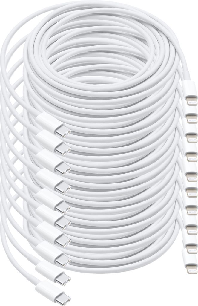 MMOBIEL 10x USB – C to 8 Pin Lightning Kabel 1 Meter - für iPhone / iPad / MacBook / iPod