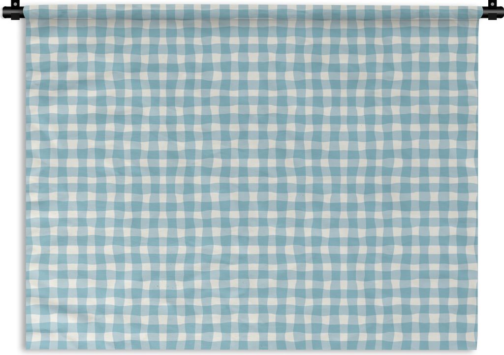 MuchoWow Wandteppich Wandbehang Pastell - Blau - Muster 150x112.50 cm Tapisserie Dekoration Wandtuch - Wanddecke - Wandteppiche