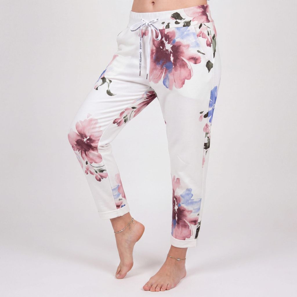 Jogginghose Damen Schlupfhose mit Stretch 36 38 40 42 44 Baumwoll Loungehose