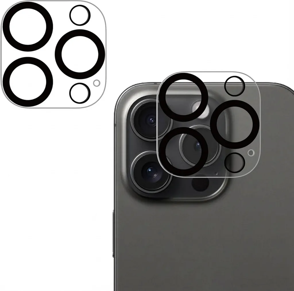 Proteggi Lenti iMoshion iPhone 16 Pro/Max - Vetro Temperato 9H Nero