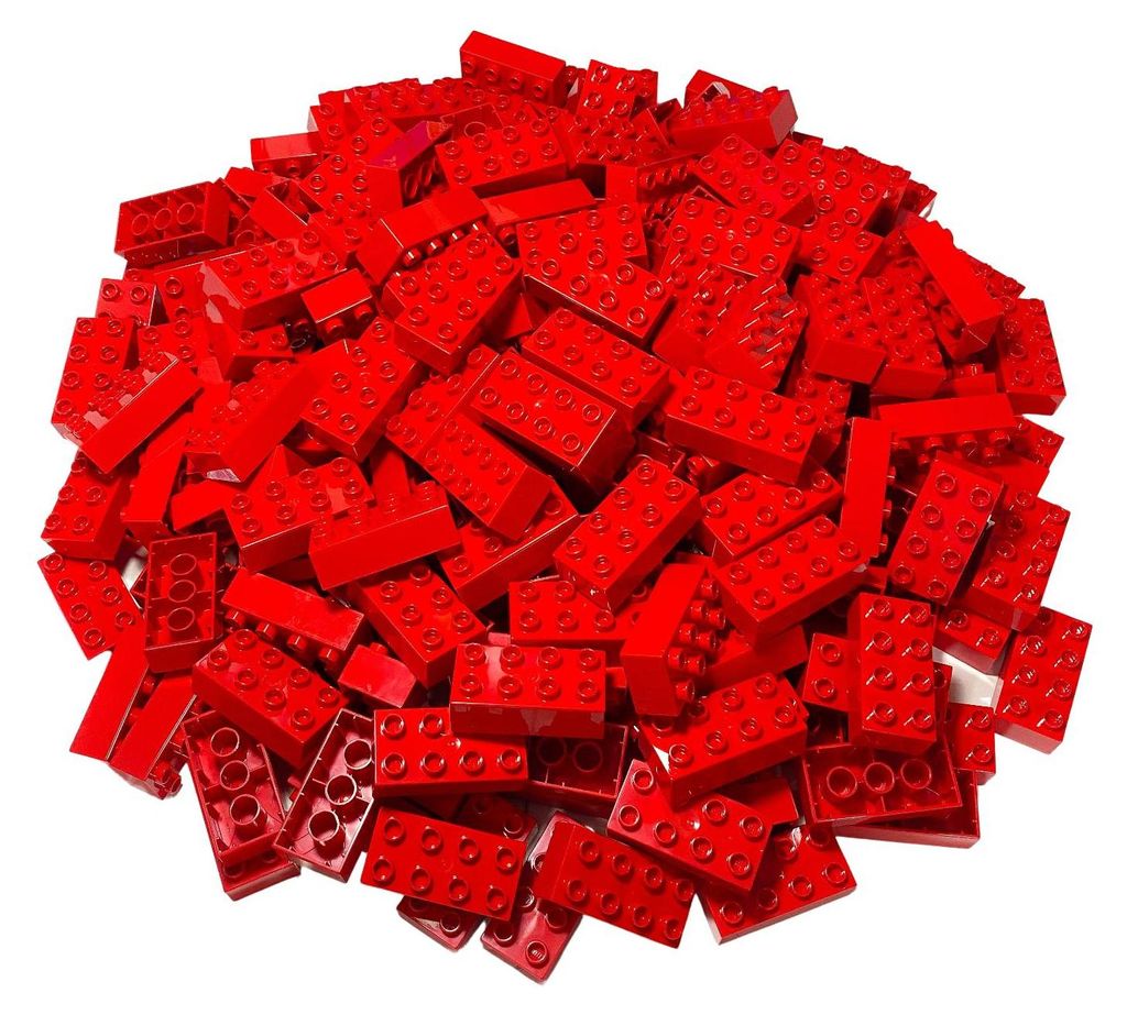 LEGO® DUPLO® 2x4 Steine Bausteine Grundbausteine Rot - 3011 Produktbild 