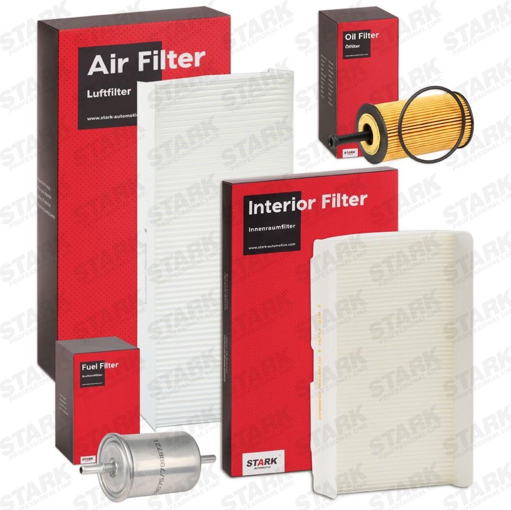 STARK Filterset Inspektionspaket Filtersatz passend für PEUGEOT 307 (3A/C) 307 SW (3H) 307 Break (3E) für CHRYSLER VOYAGER IV (RG, RS)