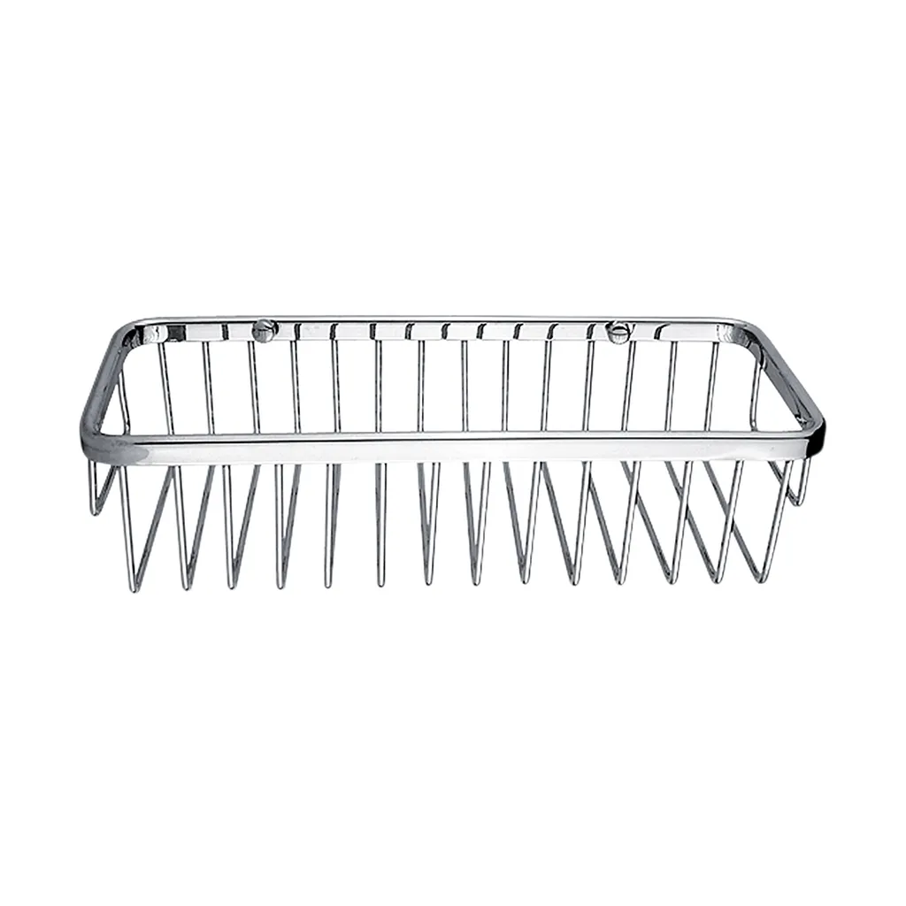 Panier de douche rectangulaire chromé Nimco Bond pour salle de bain 29cm