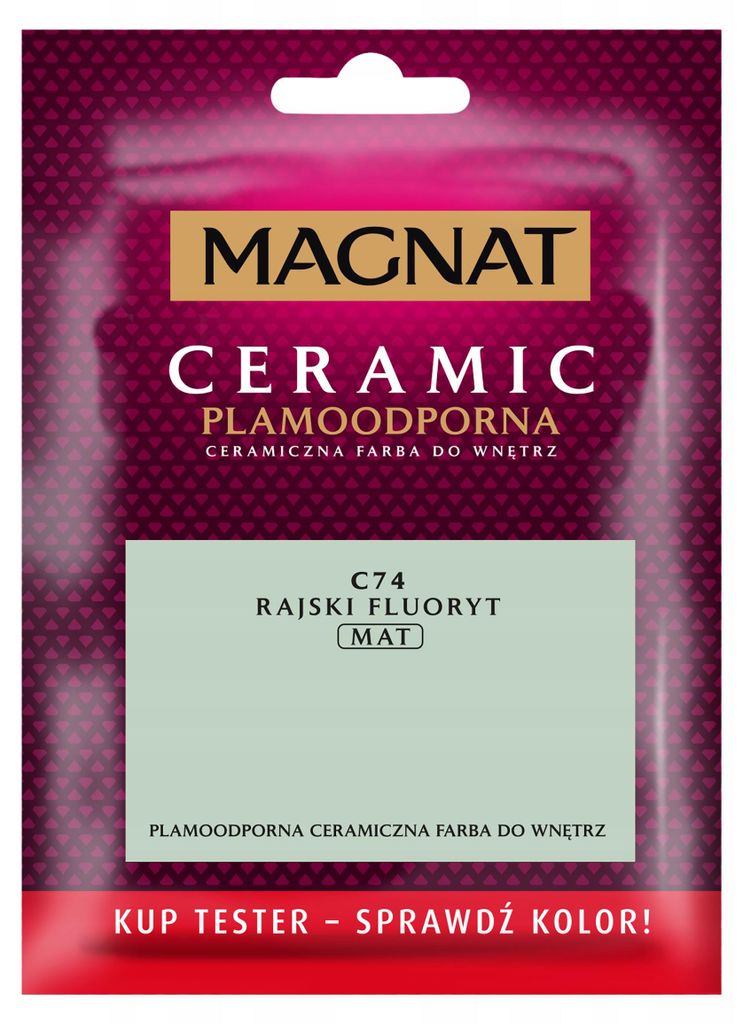 Keramische Innenfarbe Tester 30 ml, matt, fleckenabweisend & scheuerbeständig, Farbton C74