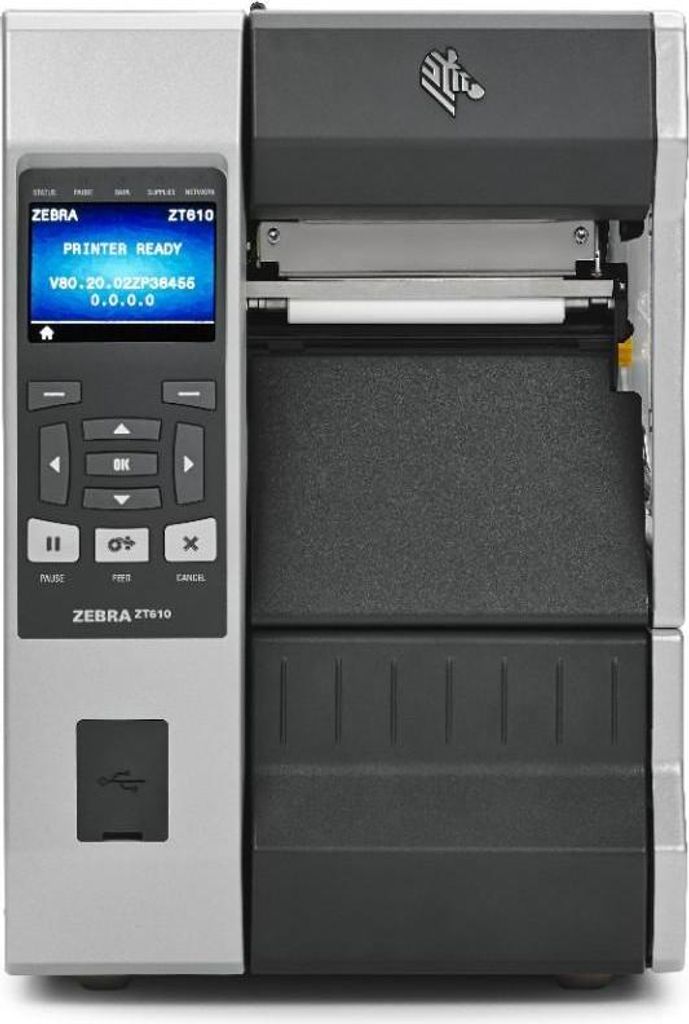 Zebra ZT610 Etikettendrucker 300dpi Cutter Disp. Farbe USB RS232 BT Ethernet