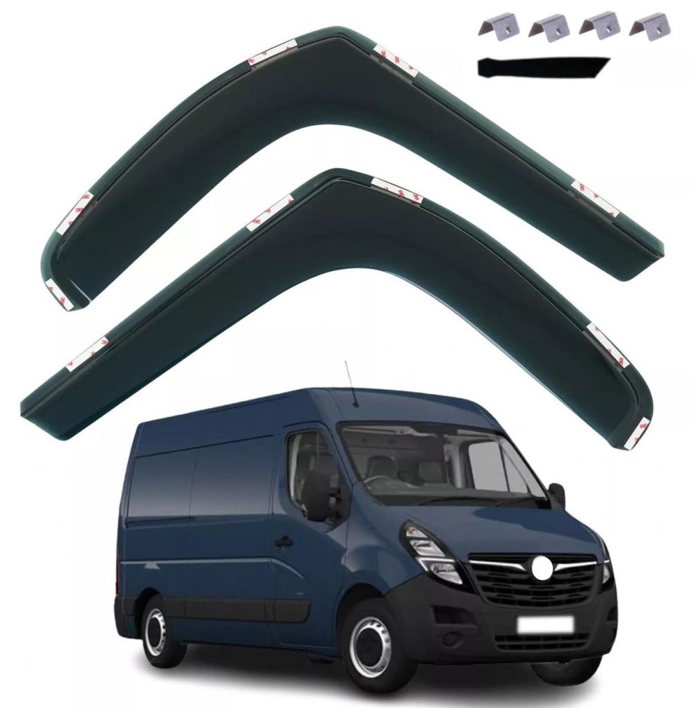 Set mit 2 Windabweisern für Renault Master / Opel Movano ab Produktbild 