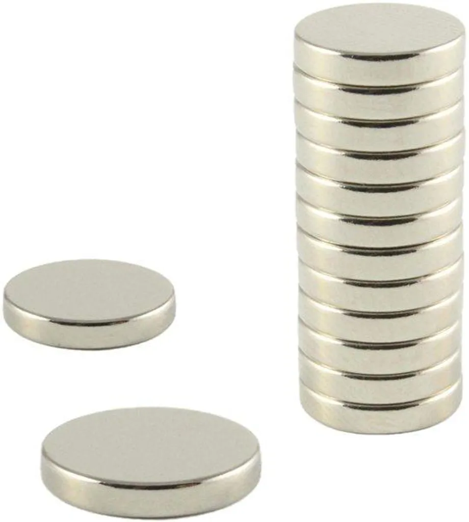 Aimants en néodyme extra forts 12x2 mm, disques magnétiques N35 lot 100