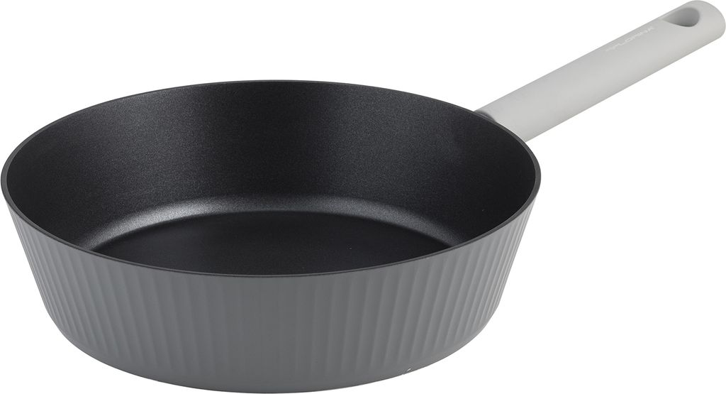 Florina Aluminium Bratpfanne Serrano 28 cm 3,5l I Bratpfanne mit Soft Touch Griffen I Leichte und robuste Bratpfanne I Antihaftbeschichtung