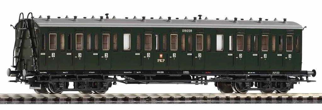 Wagon voyageur Piko 53330 2ème classe PKP type C4 sä 98 échelle H0