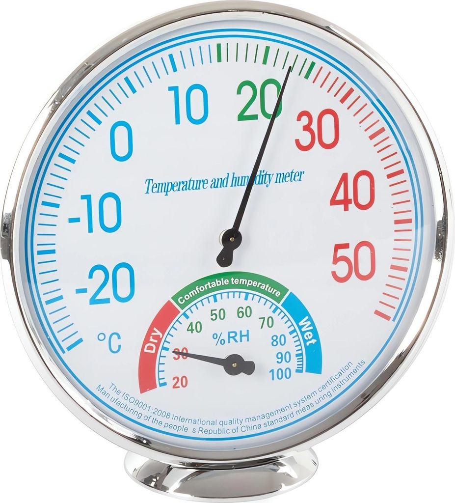 Thermometer Hygrometer Analog Luftfeuchte Luftfeuchtigkeit Raumklima Innen außen