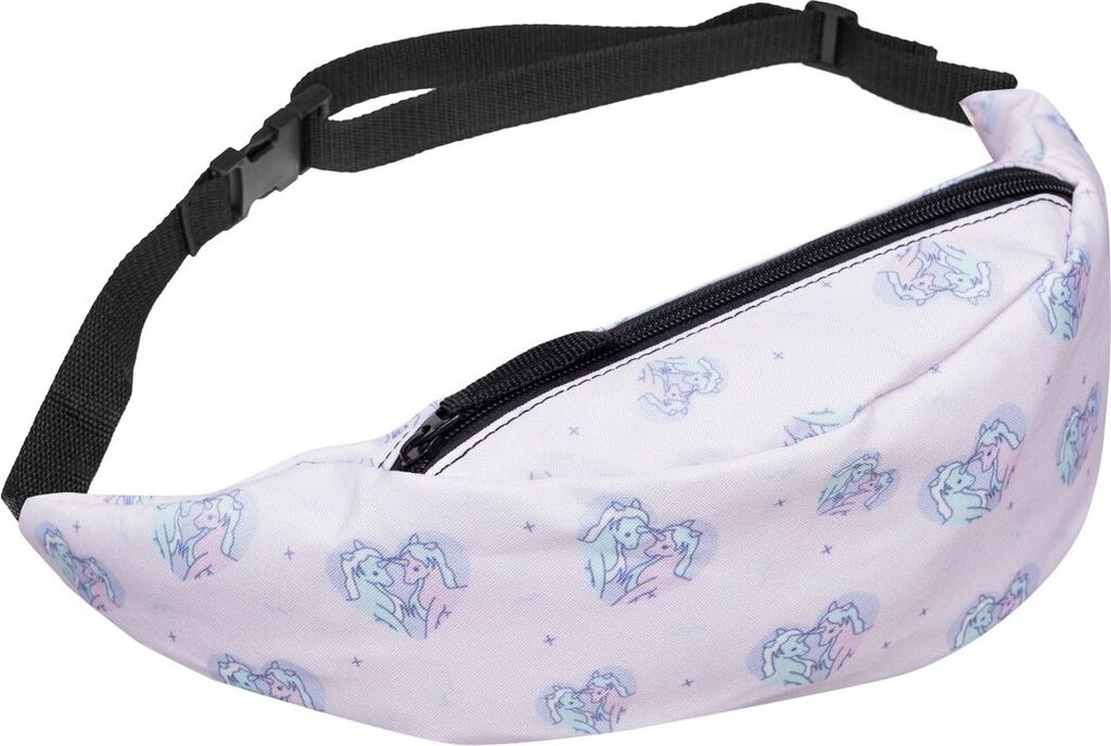 Modische Gürteltasche Sporttasche Bauchtasche mit Reissverschluss Hüfttasche Unicorn Heart