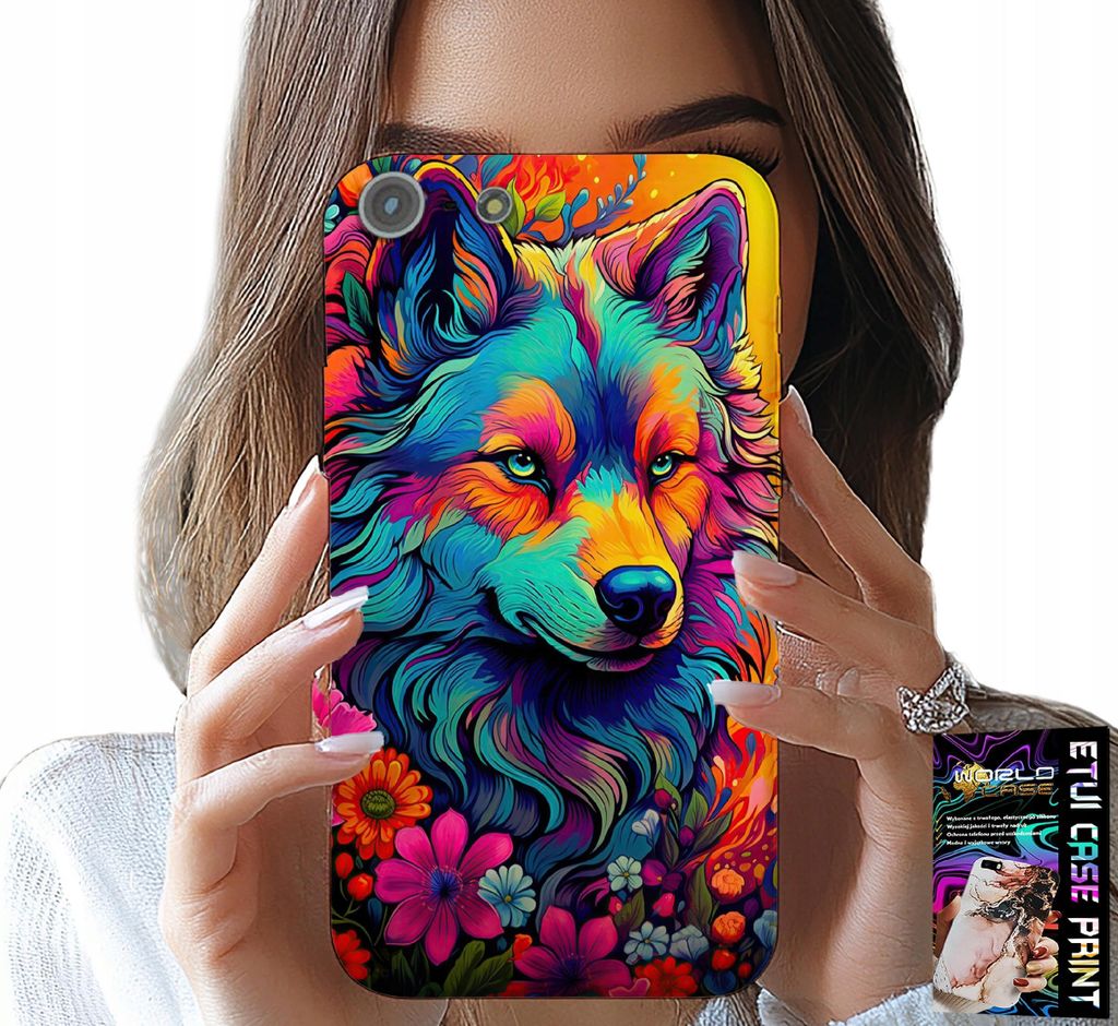 Etui Für Iphone 5 / 5S / 5C - Farbenfrohe Designs, Wolfsrudel Swora Etui