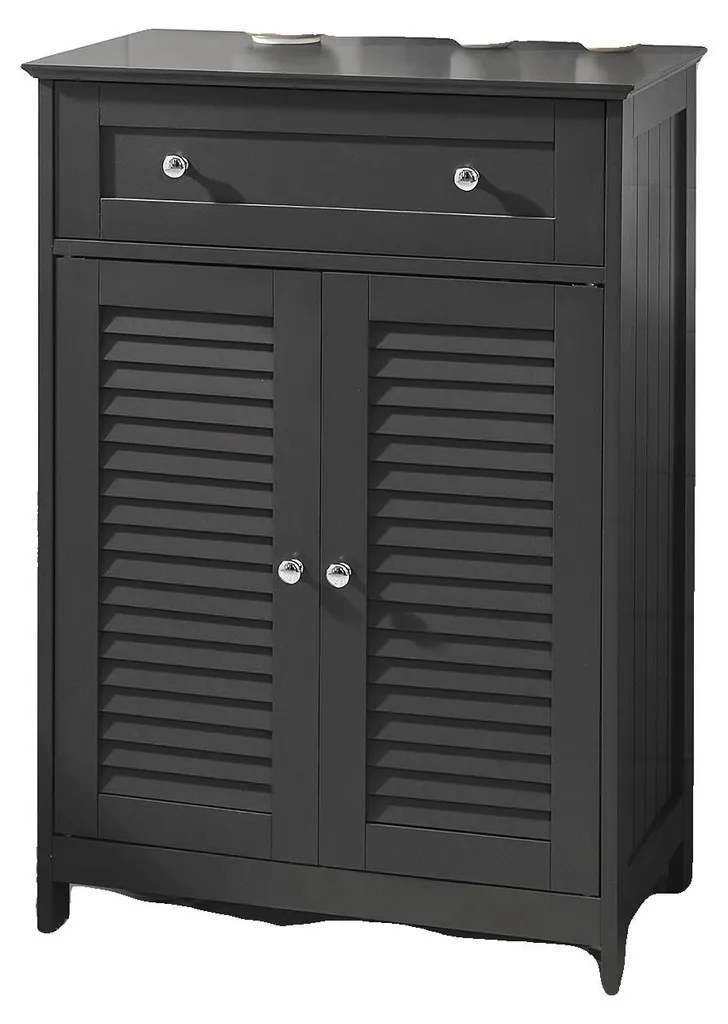 Grande commode de rangement grise pour organiser vos vêtements et linges