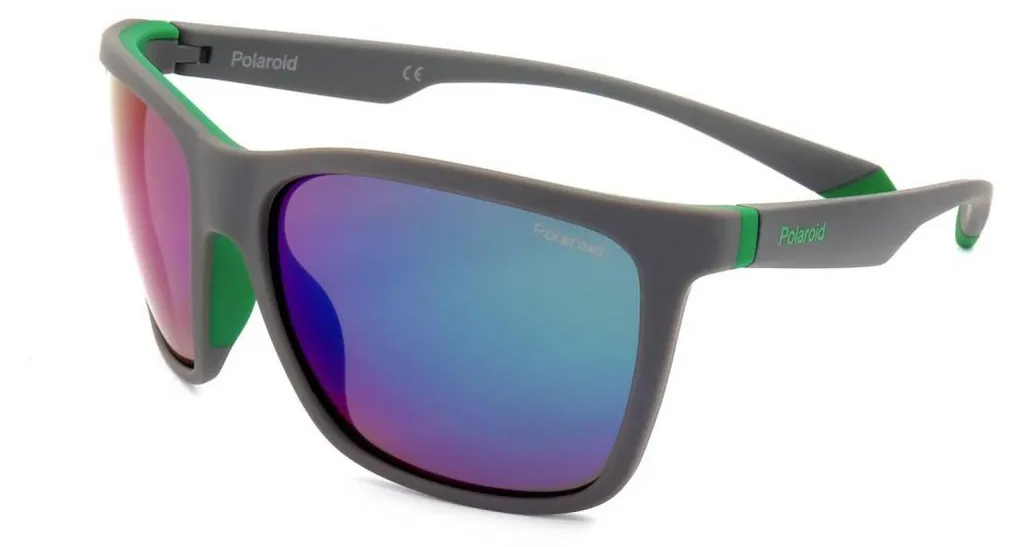 Lunettes de soleil Polaroid PLD 2126/S Gris vert 58mm pour hommes