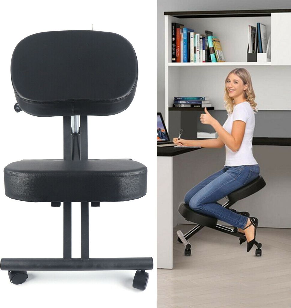 Knee Chair Black Ergonomická kolenní židle Posture Obrázek produktu 4