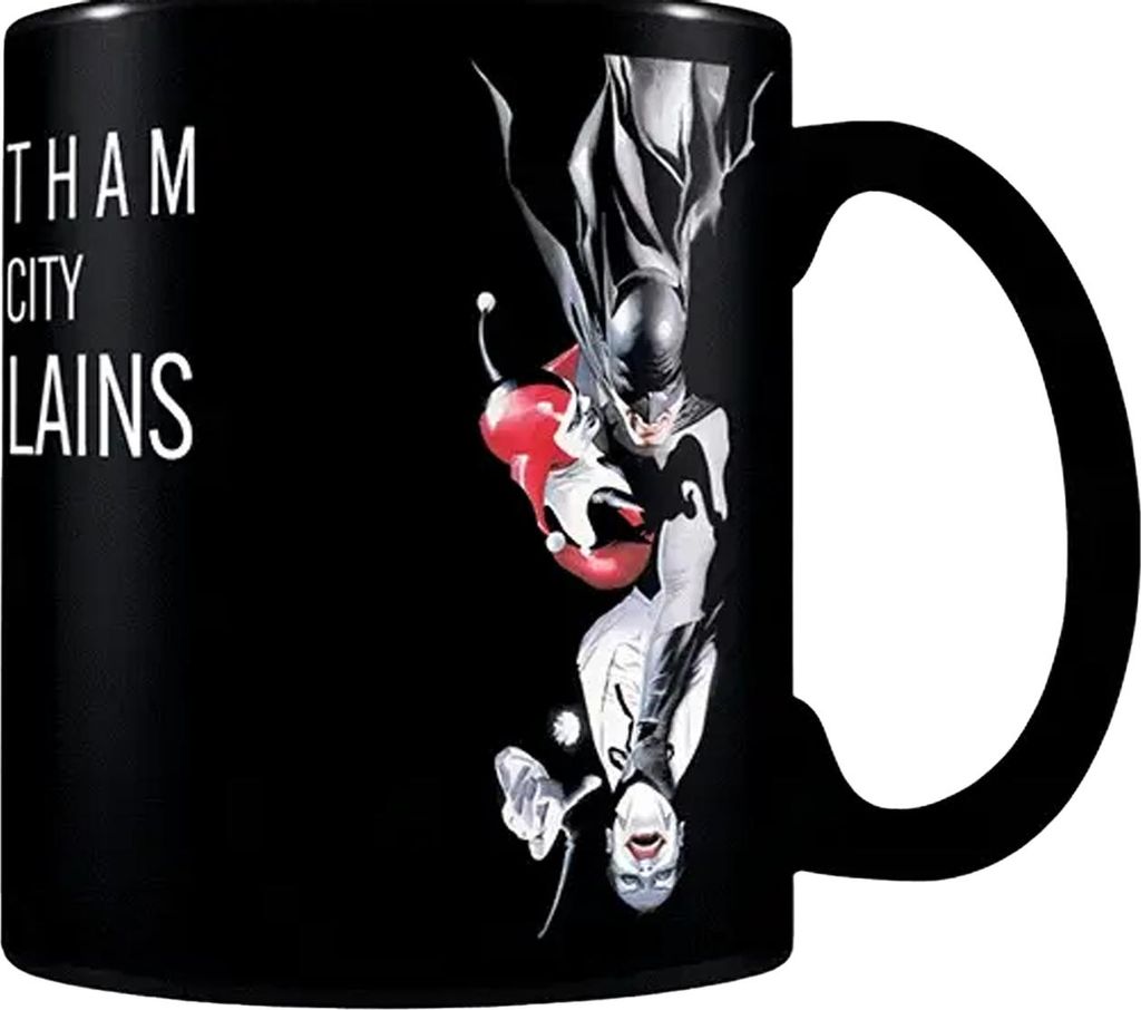 Batman - Tasse mit Farbwechsel "Gotham City Villains Out Of The Shadows" PM11253 (Einheitsgröße) (Schwarz)