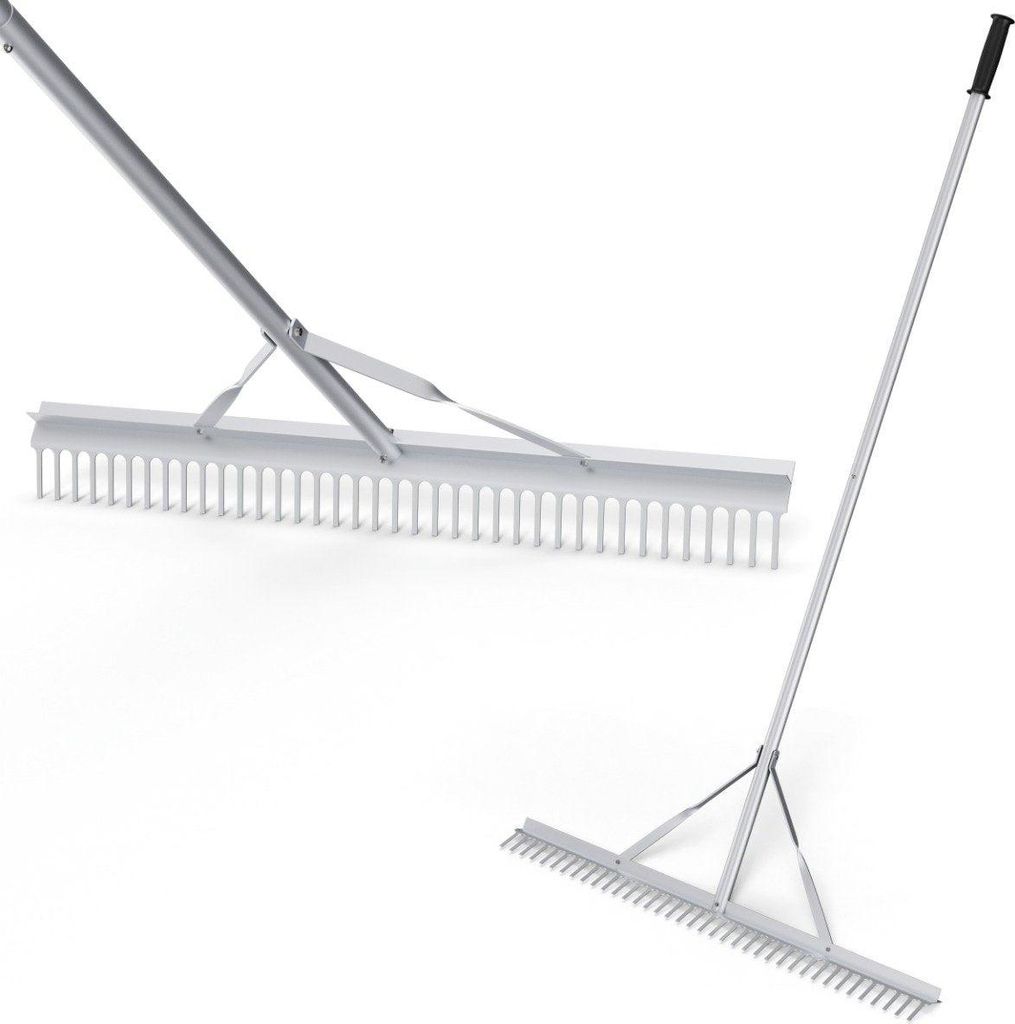 Hrable záhradné hrable vyrobené z hliníka s 91 cm širokou Obrázok produktu 