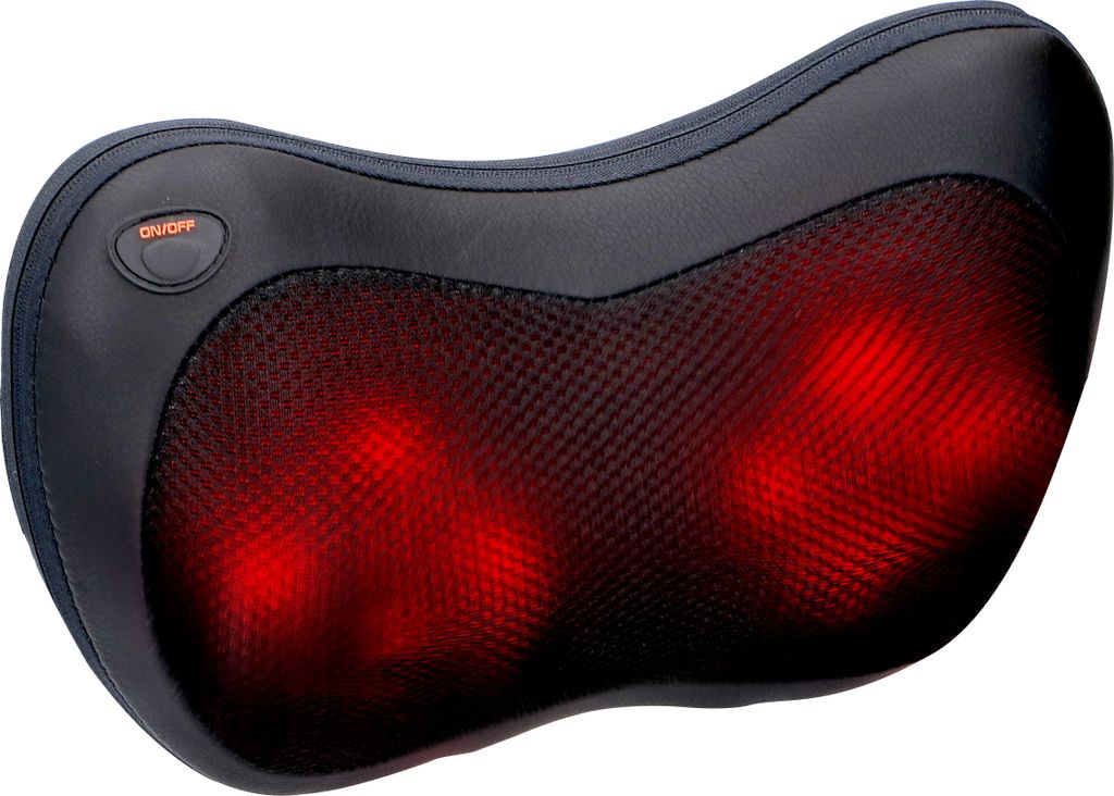 Grundig Massagegerät Massagekissen Rücken- und Nackenmassagegerät 8 Köpfe Infrarotheizung
