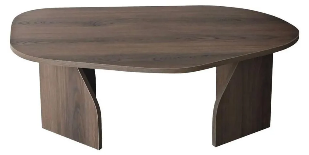 Table basse ROCK plateau organique L100 cm CALICOSY avec pieds larges