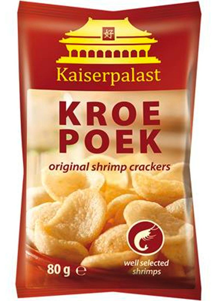 Kaiserpalast Krokante garnalenchips, origineel, naturel. Productafbeelding 