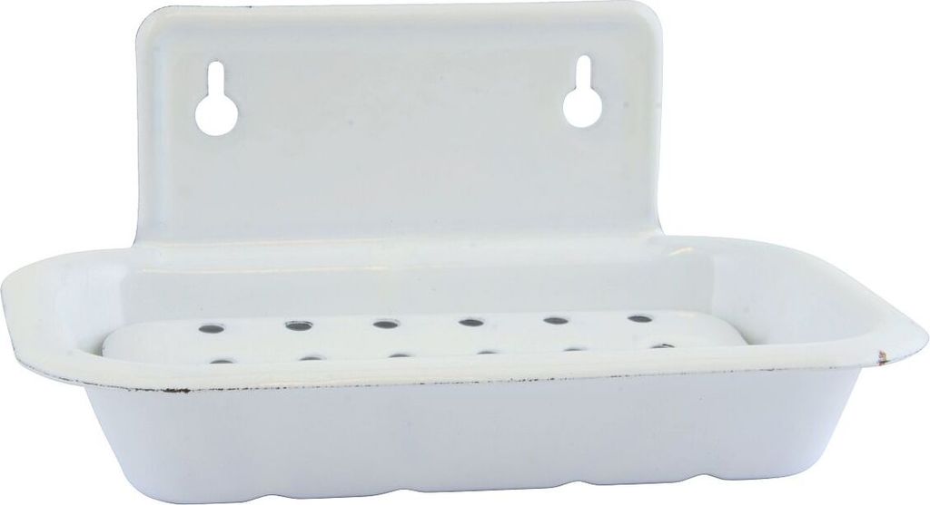 Laursen - Seifenschale Emaille Antik Weiß 0422-11 Produktbild 