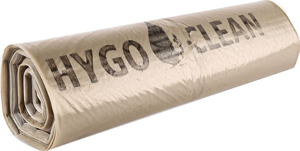 HYGOCLEAN Müllsäcke transparent 120 Liter aus LDPE 25 Stück