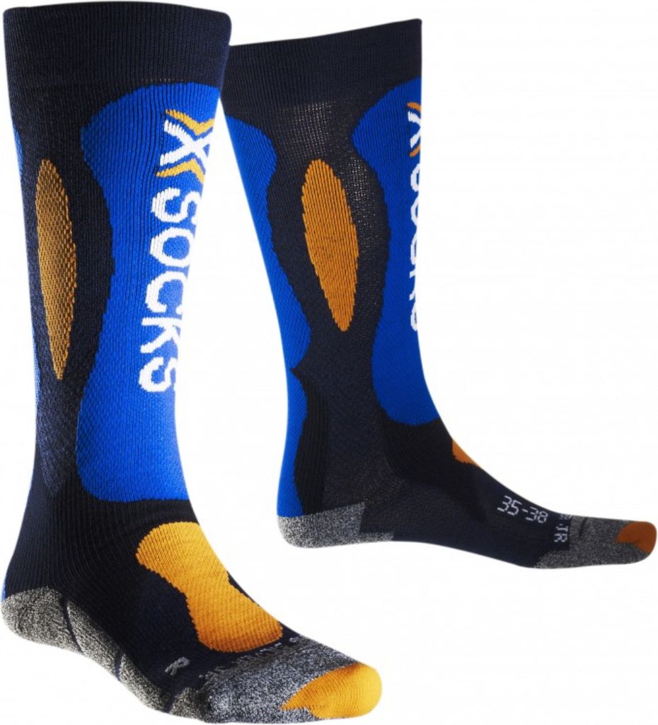X-Socks Ski Carving Silver Junior Kinder Ski Snowboard Socken : 31-34 Grösse - Bekleidung: 31-34