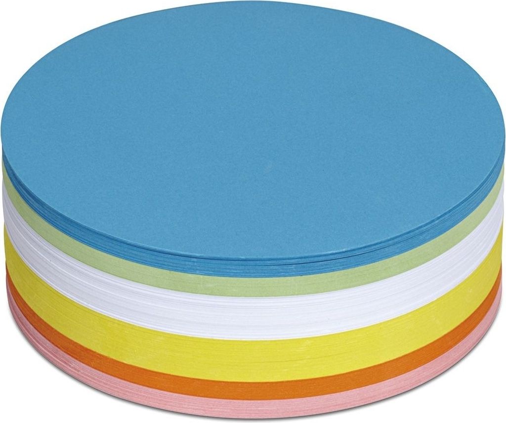 Moderationskarten Kreis 135mm sortiert VE=36x250 stück