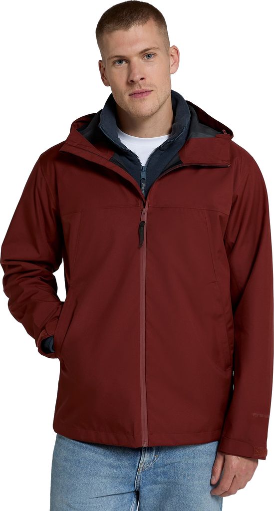 Animal - "Elements" Jacke, wasserfest für Herren MW3714 (XXL) (Dunkelrot)