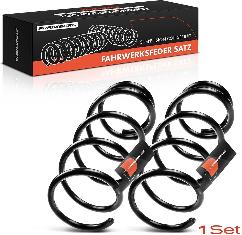 Frankberg 2x Fahrwerksfeder Vorderachse für Nissan NV200 Kasten NV200/Evalia Bus 1.5L Bj ab 2010