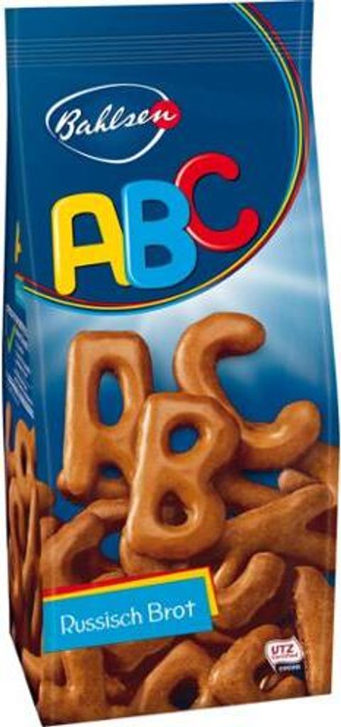Bahlsen ABC Russisch Brot knusprige Kekse mit Schokolade Produktbild 